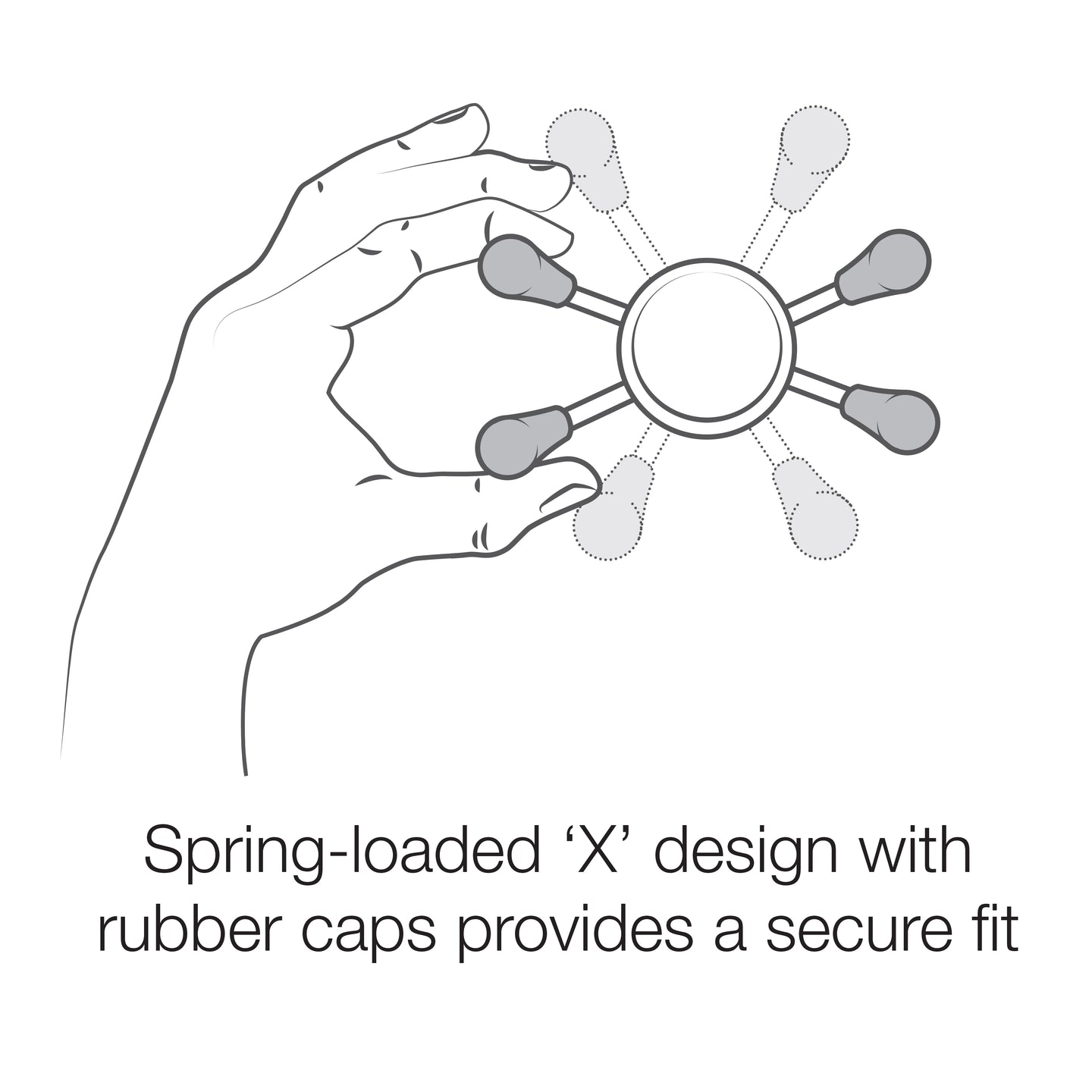 X-Grip Universal Phone Holder with Ball
