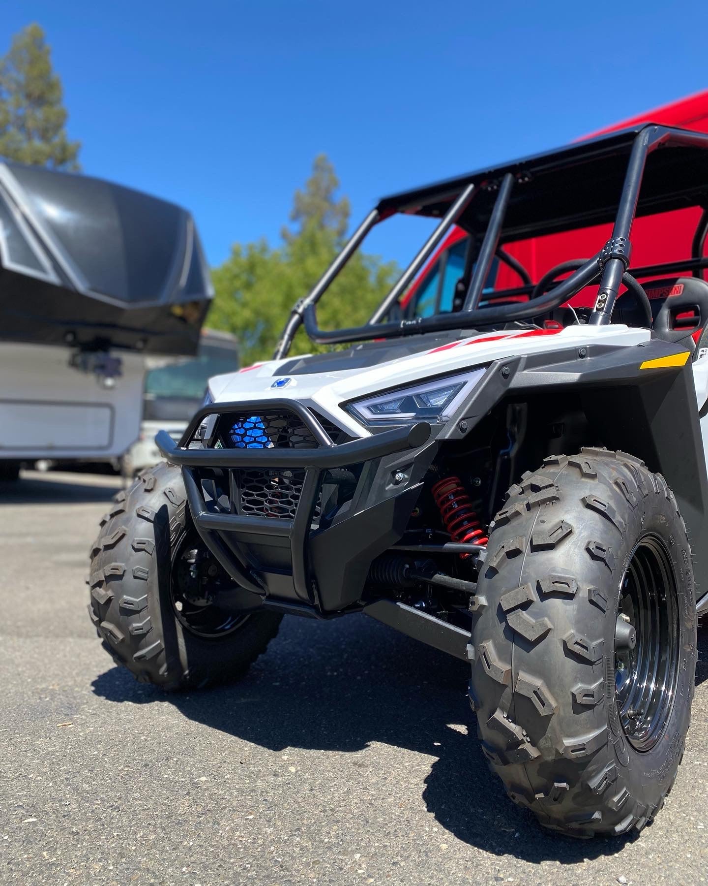 Polaris RZR 200 Front Bumper UTV Off-Road - Close-Up Detail | Factory UTV