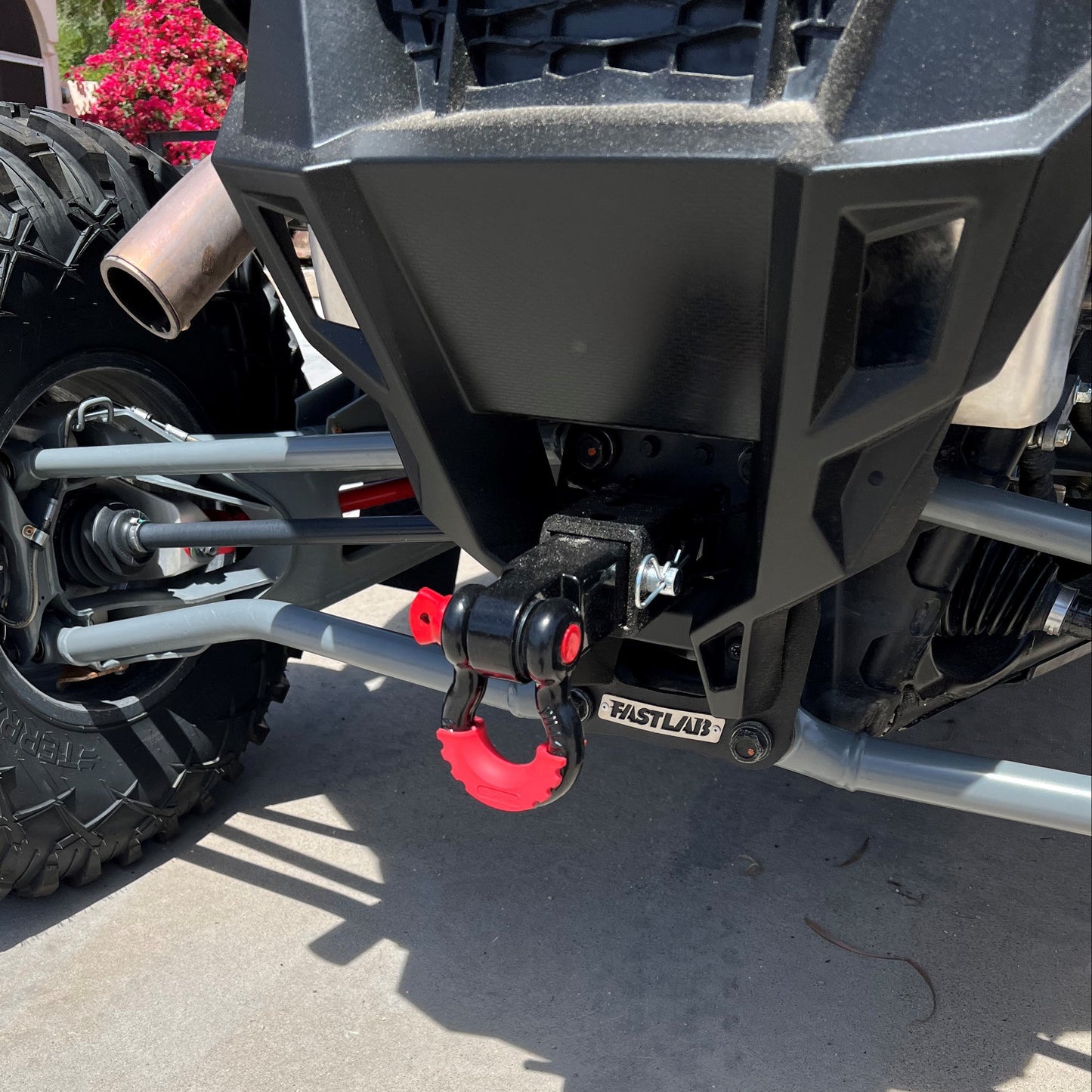 Polaris RZR Pro R / Turbo R Radius Rod Rod Hitch Receiver Off-Road SxS - Detail Shot | FastLab UTV