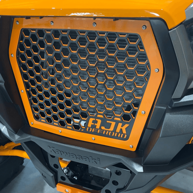Kawasaki Teryx KRX Front Grille by AJK Offroad, product view 18
