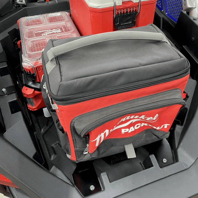 Polaris RZR Pro R Small Rear Packout Mount by AJK Offroad, studio view