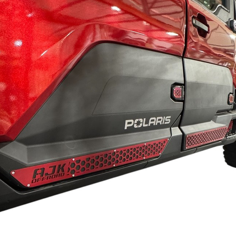 Polaris Ranger XD 1500 Lower Door Accents by AJK Offroad, installed view