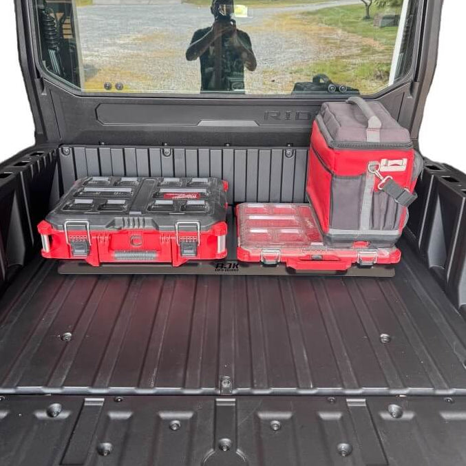 Kawasaki Ridge Front Packout Mount by AJK Offroad, installed view