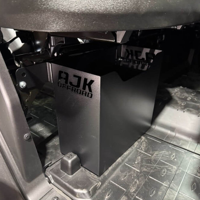 Can-Am Defender Under Seat Storage Bin by AJK Offroad, studio view