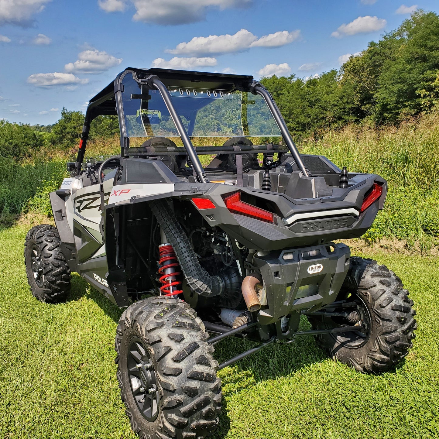 3 Star UTV Polycarbonate Rear Windshield for Polaris RZR XP 1000 Turbo SxS