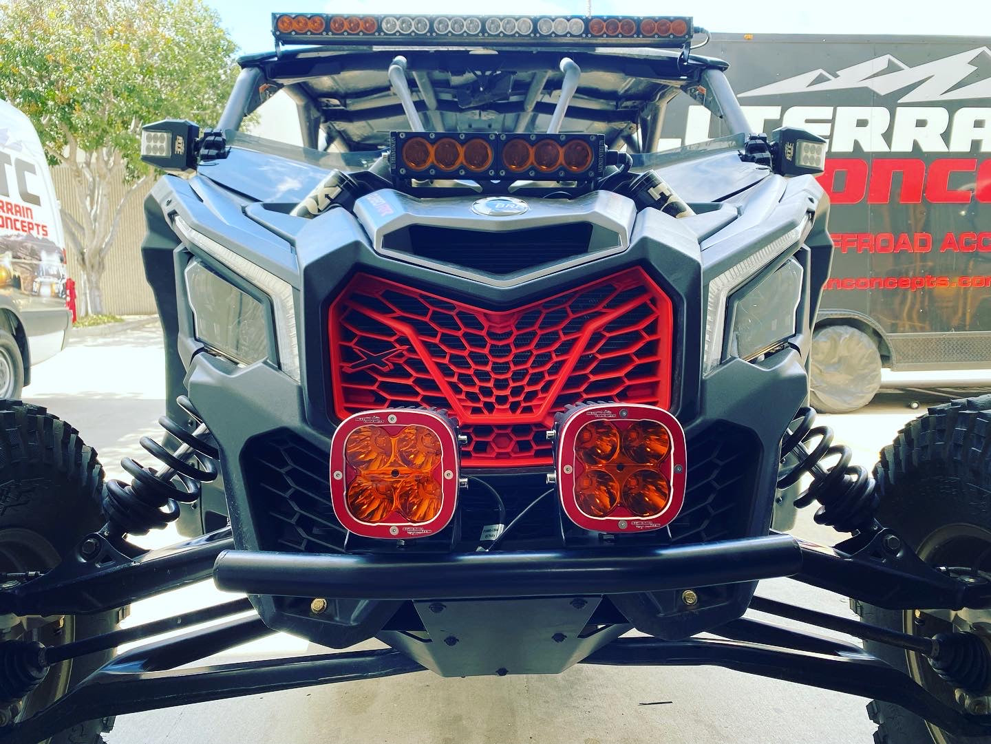 Can-Am Maverick X3 Pre-Runner Front Bumper Lighting Kit UTV Side by Side - Product Photo | All Terrain Concepts