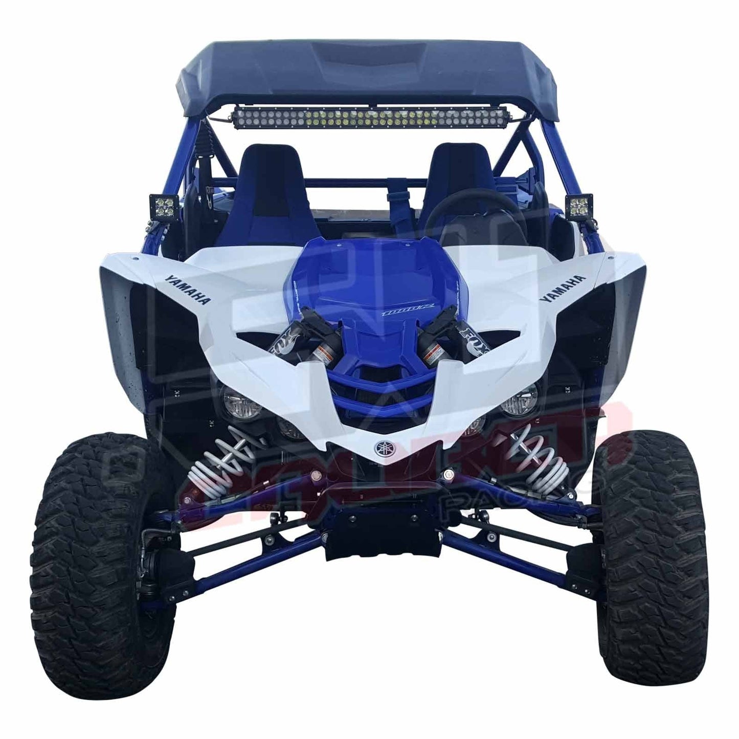 Yamaha YXZ 1000R A-Pillar Light Pod Mounting Kit SxS Part - Installed View | 50 Caliber Racing