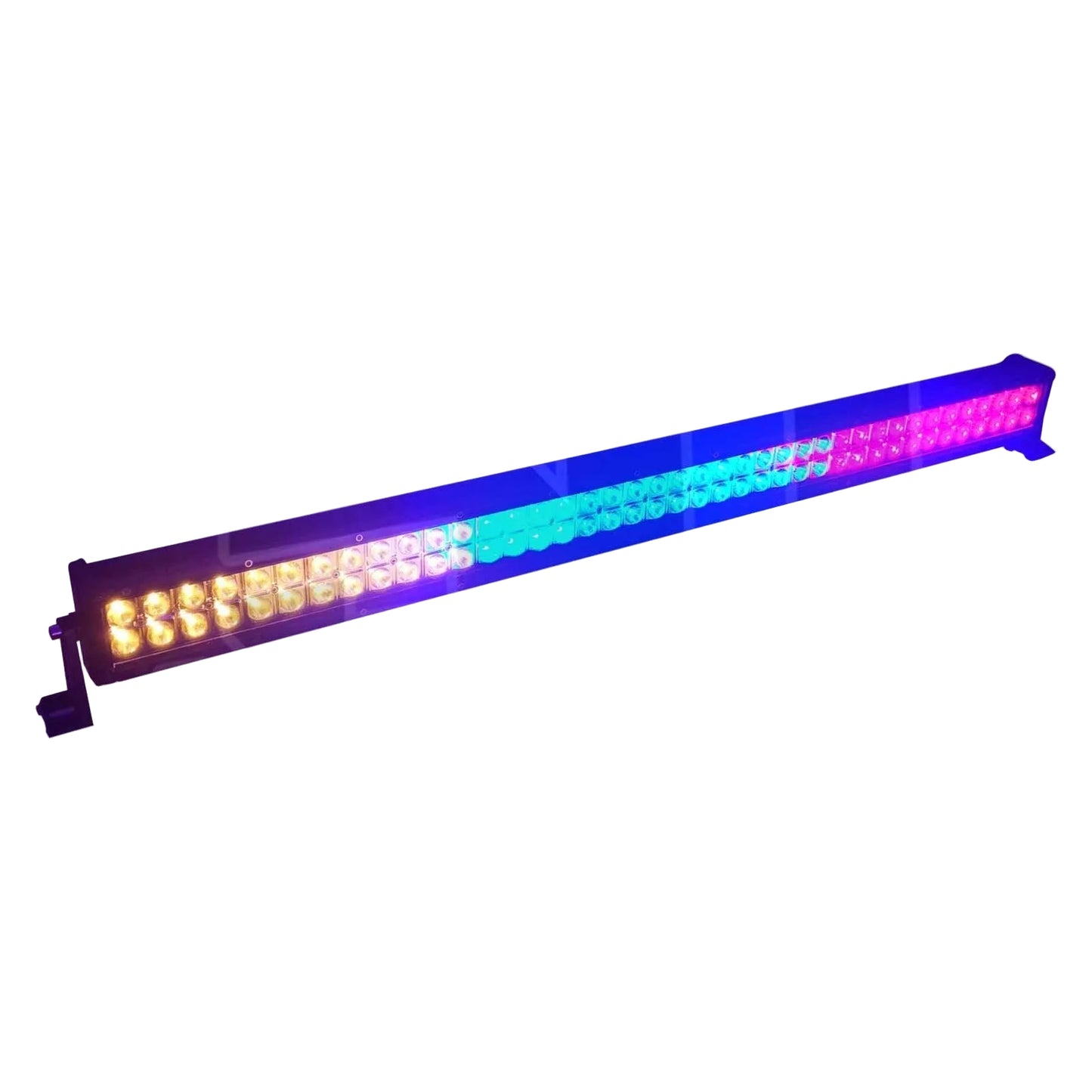 42 Inch Multicolor LED Light Bar with Wireless Remote UTV SxS Off-Road - Front View | 50 Caliber Racing