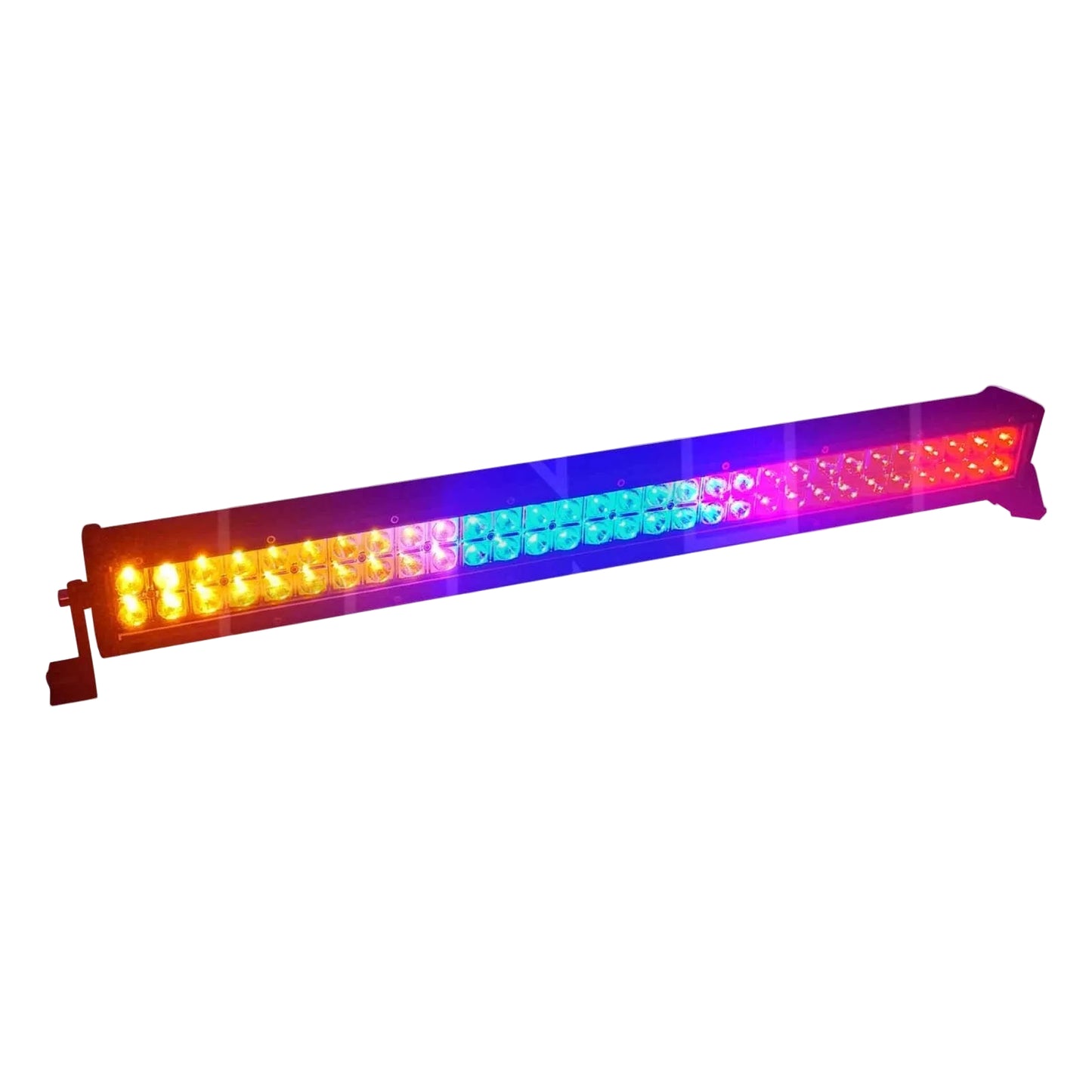 32 Inch Multicolor LED Light Bar with Wireless Remote UTV SxS Off-Road - Front View | 50 Caliber Racing