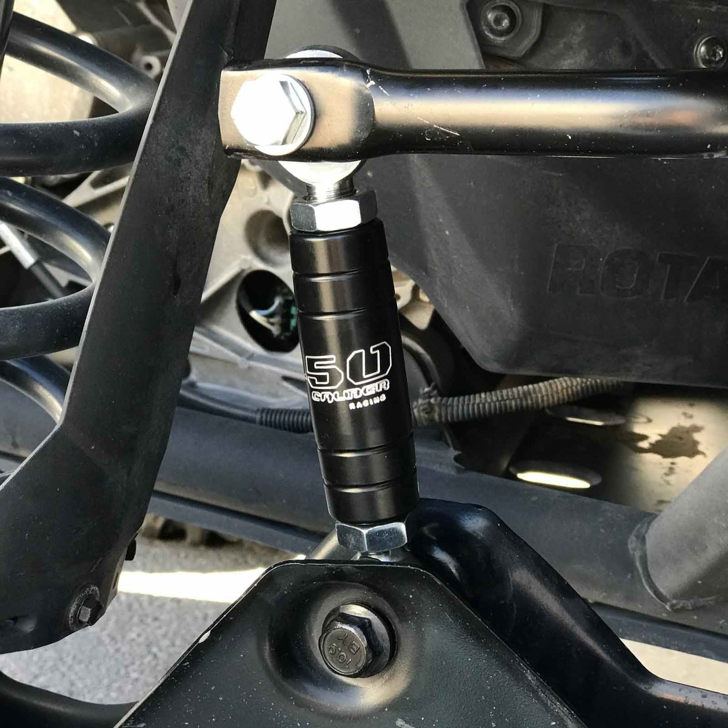 Can-Am Maverick X3 Heavy Duty Rear Sway Bar Links UTV - Studio View | 50 Caliber Racing