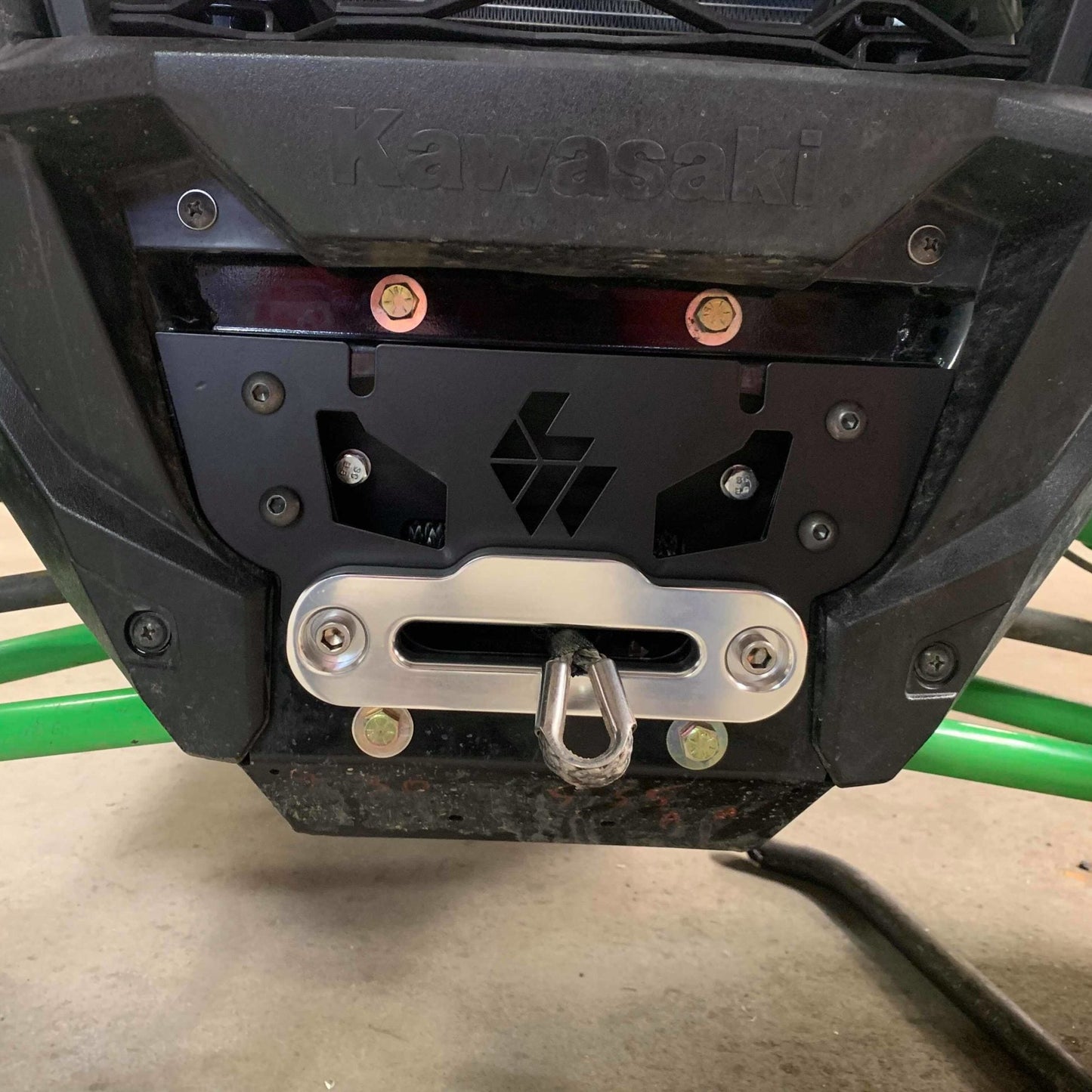 Kawasaki Teryx KRX Winch Mount Side by Side - Angle View | L&W Fab