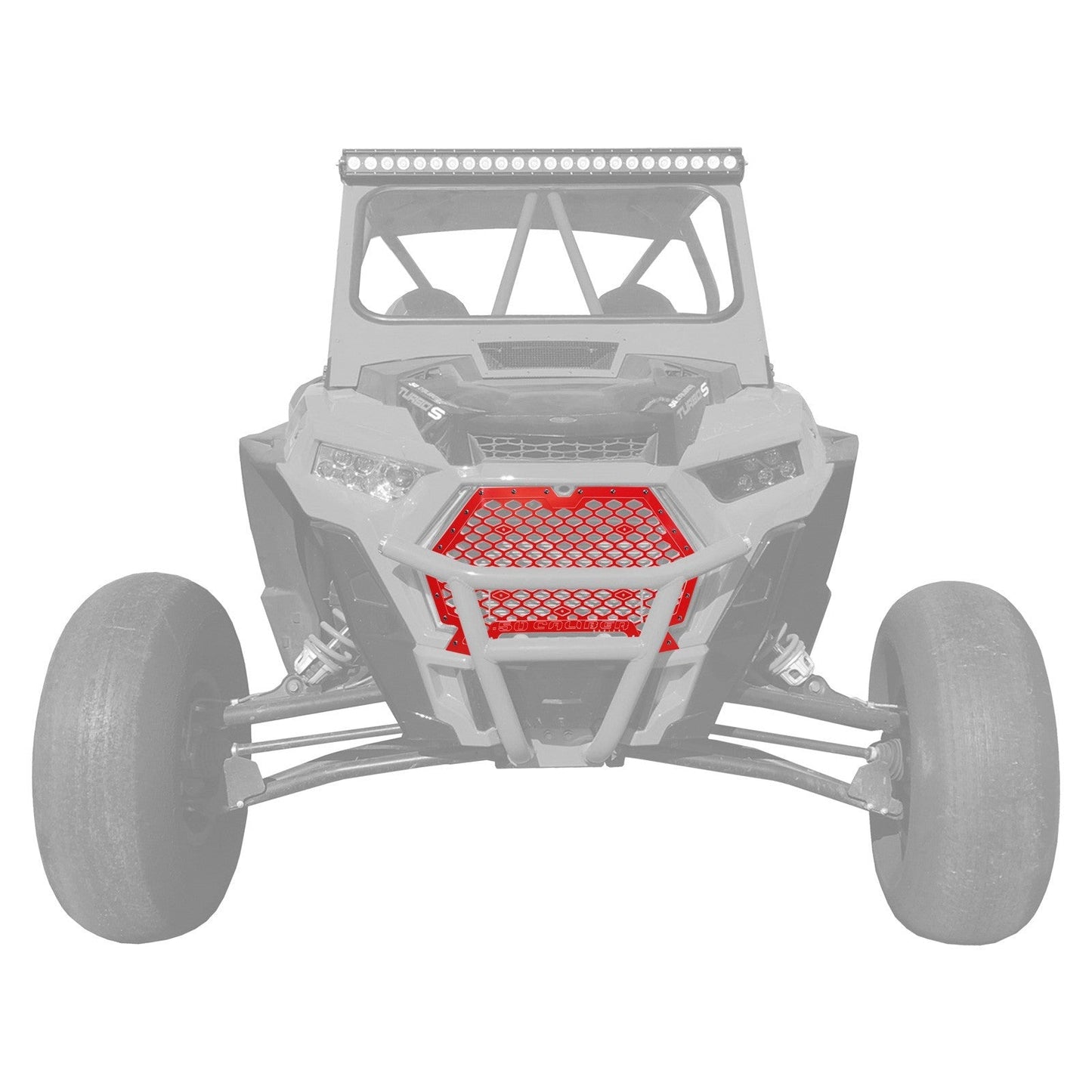Polaris RZR XP1000 / XP Turbo / Turbo S Custom CNC Billet Grille with Bumper Notch (2019+) | 50 Caliber Racing