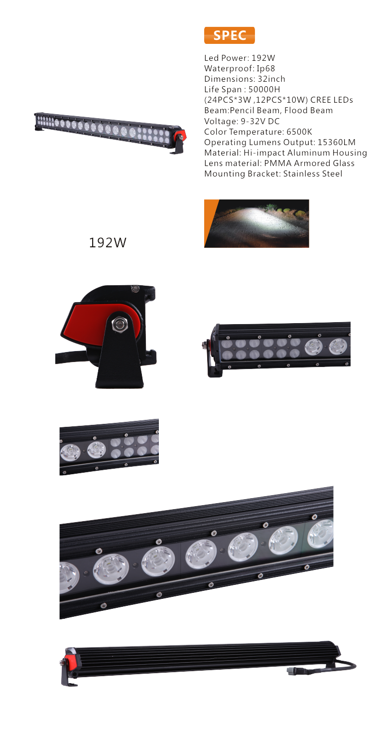 32 Inch Remote Controlled LED Light Bar SxS Off-Road Lighting - Top View | 50 Caliber Racing