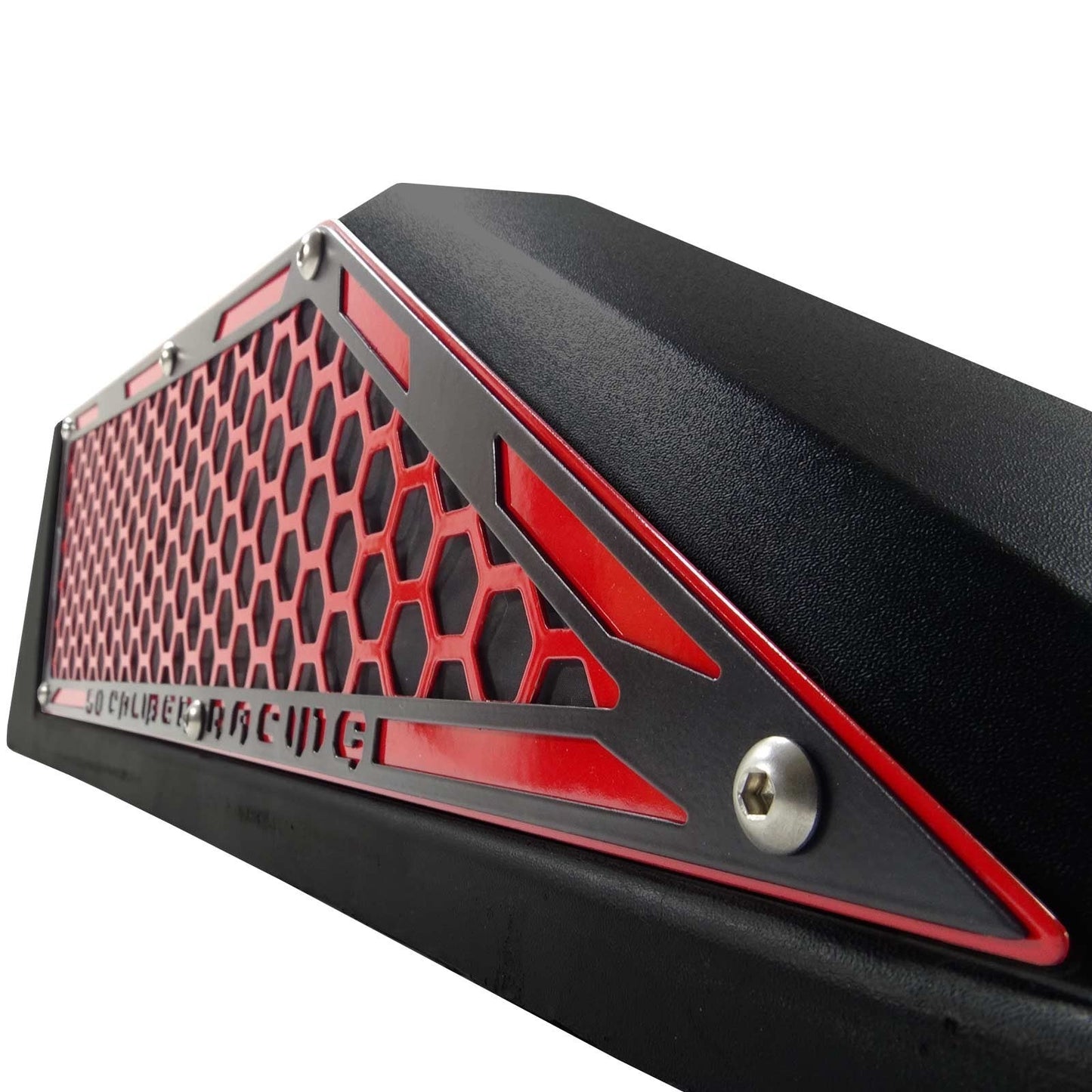Polaris RZR XP Turbo / Turbo S CNC Laser Cut Steel Side Intake Grilles (2017+) | 50 Caliber Racing