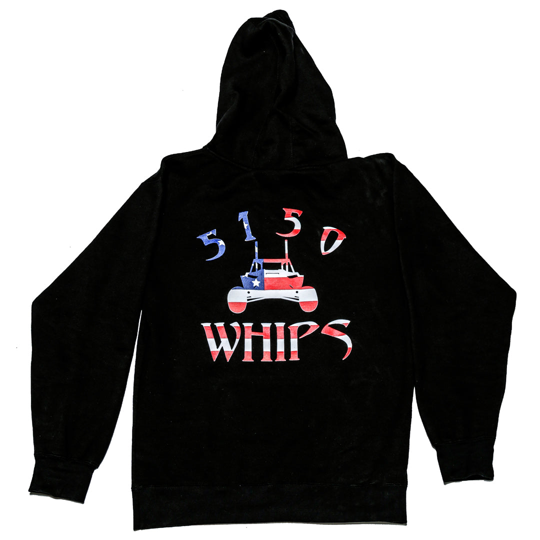 American Flag 5150 Whips Logo Hoodie 5150 Whips