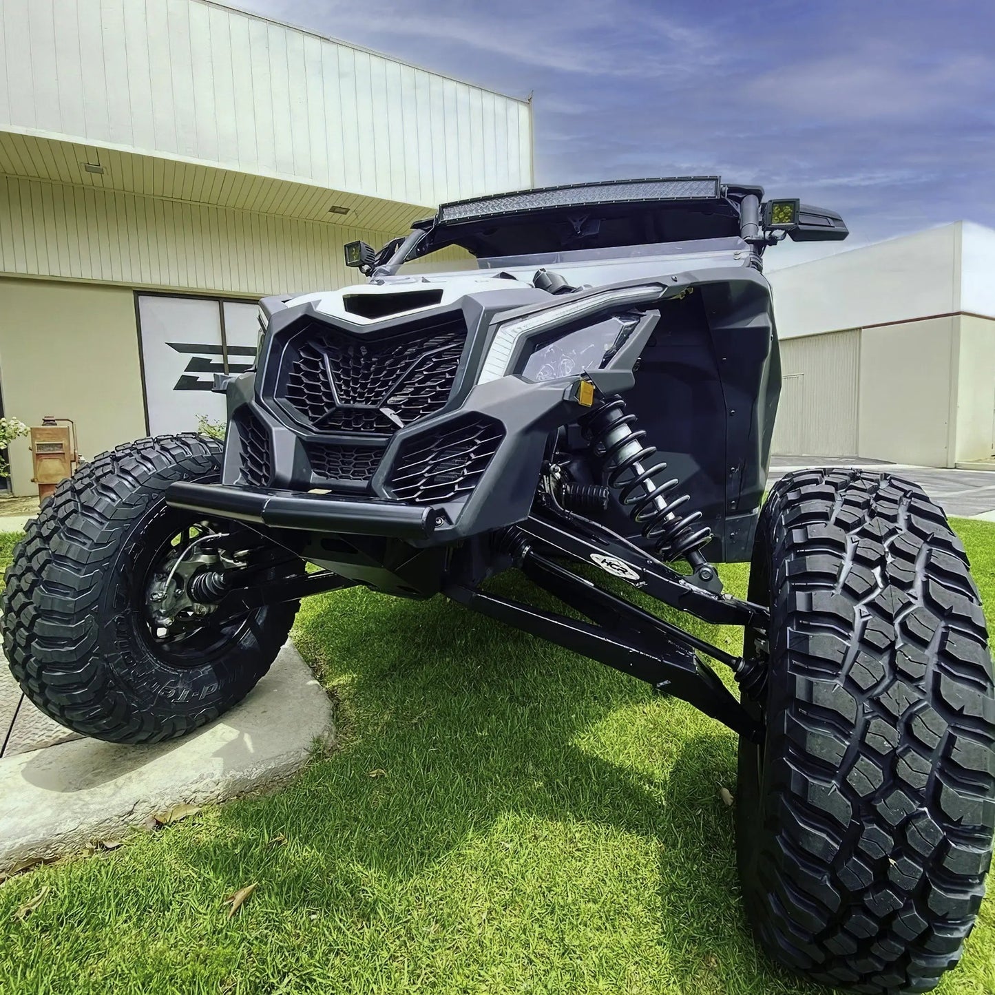 Can-Am Maverick X3 Pre-Runner Front Bumper Installed