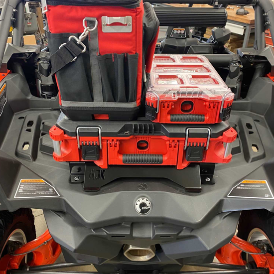 Can-Am Maverick X3 Packout Mount by AJK Offroad, detail view