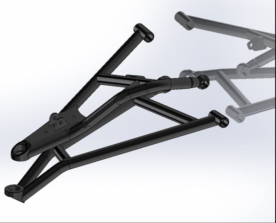 Polaris RZR XP (2024-2025) 1.75in Forward A-Arms SxS - Installed View | L&W Fab