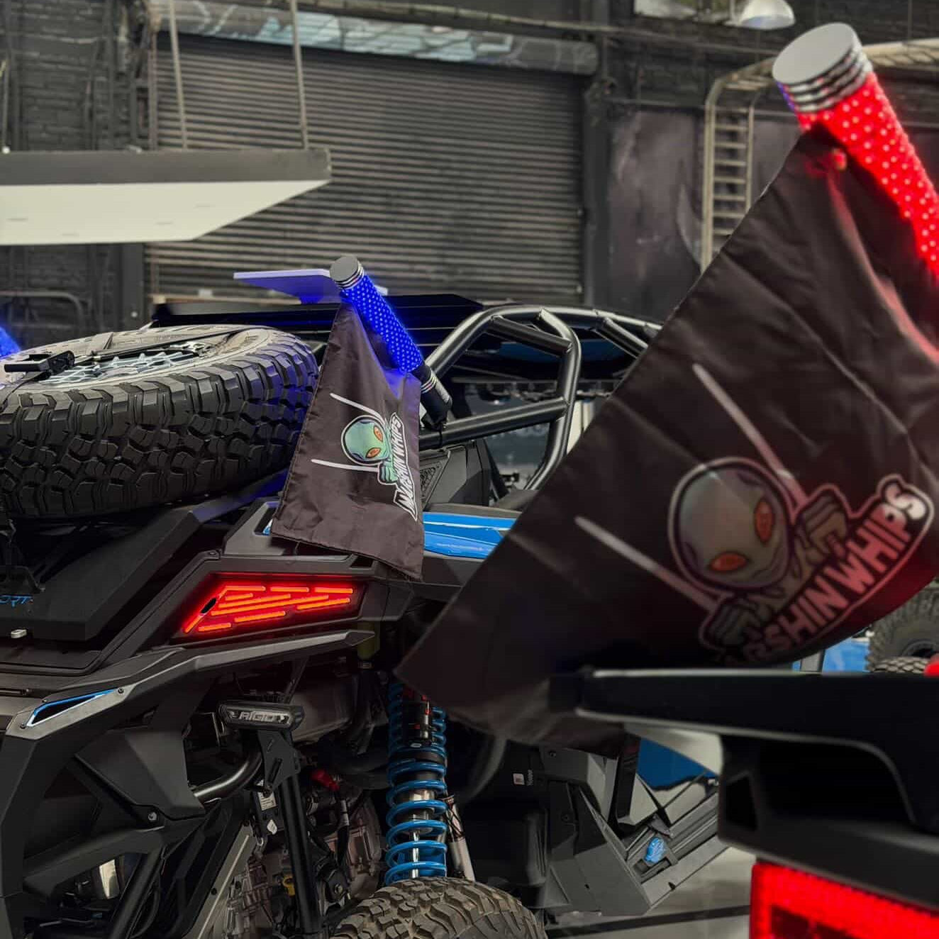 Big Moe 2.0 Multi Color LED Whips with Brake and Turn Signals