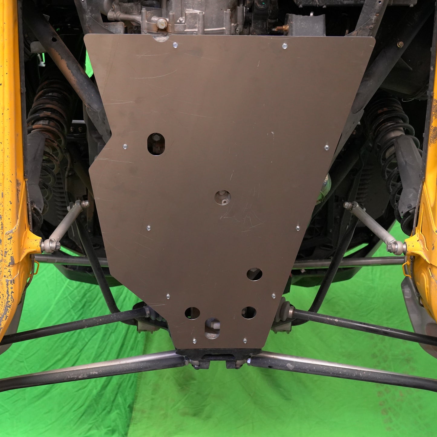 Can-Am Maverick R UHMW Rear Skid Plate SxS - Installed View | Factory UTV