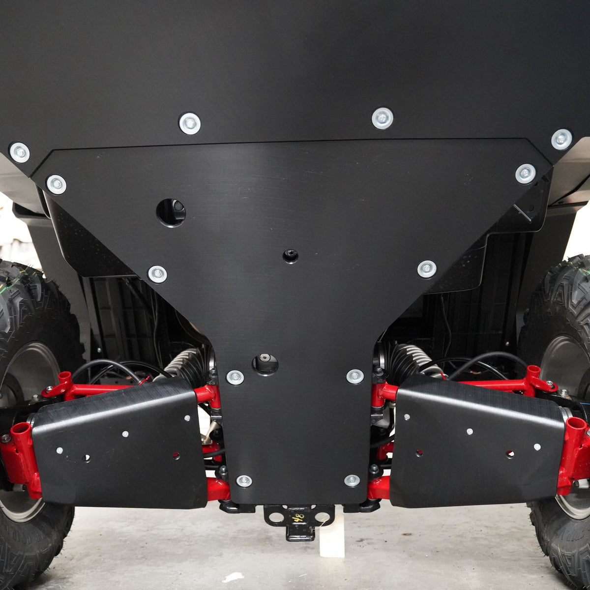 Kawasaki Ridge UHMW Skid Plate by Factory UTV, top view