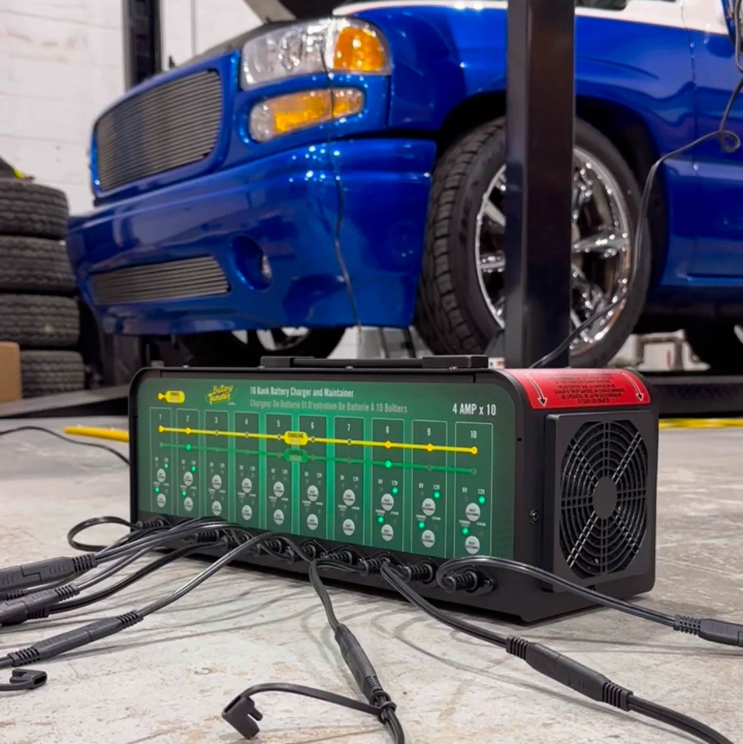 Power Tender 10-Bank 4 Amp 12V/6V Battery Charger and Maintainer