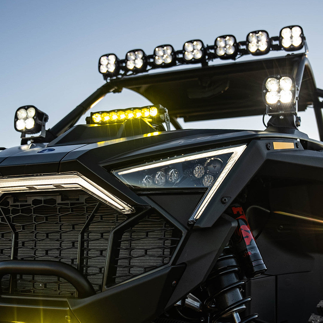 Polaris RZR Pro R Pro S Pro XP Turbo R XL Sport A-Pillar Kit SxS - Installed View | Baja Designs