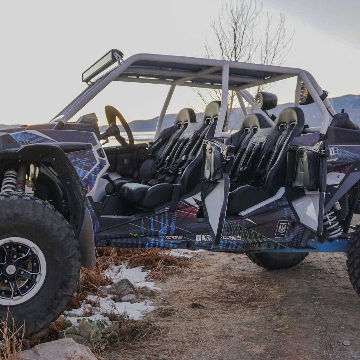 Polaris RZR Front Bench Seat with Harnesses | UTVMA