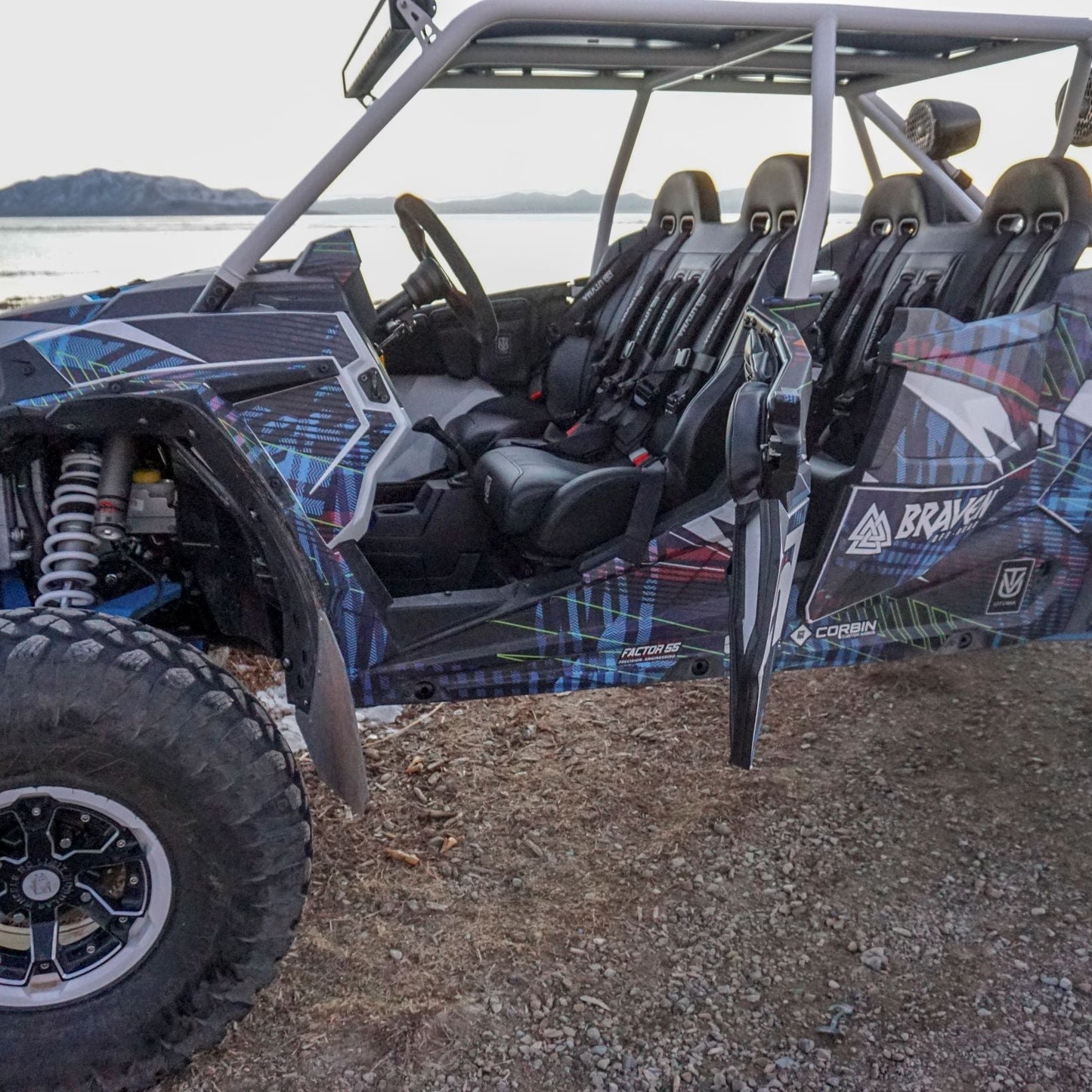 Polaris RZR Front Bench Seat with Harnesses