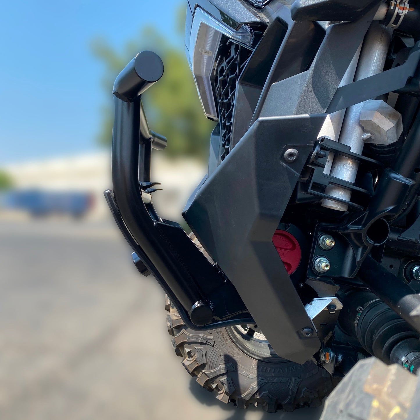 Polaris RZR Pro XP Front Winch Bumper UTV Off-Road - Close-Up Detail | Factory UTV