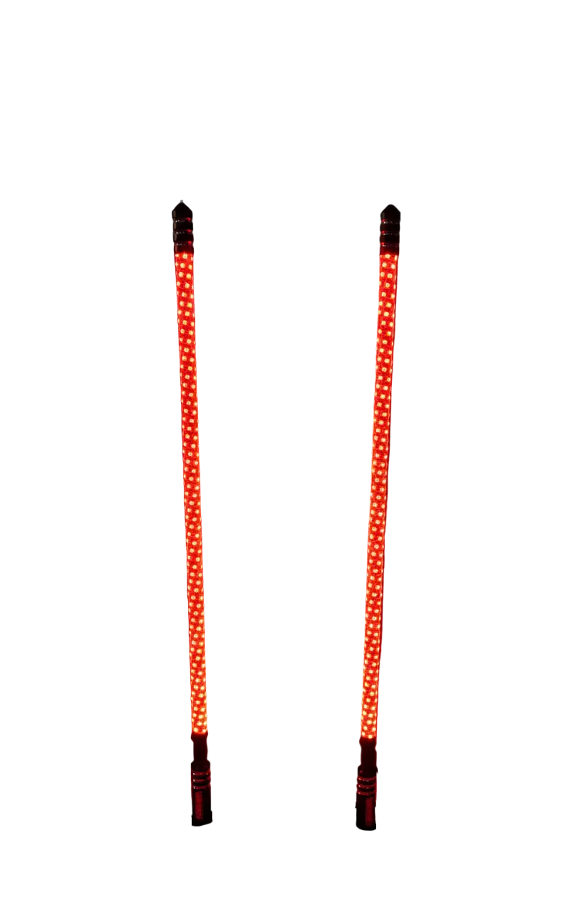 RGBW LED Whips with Brake & Turn Signals (Pair)