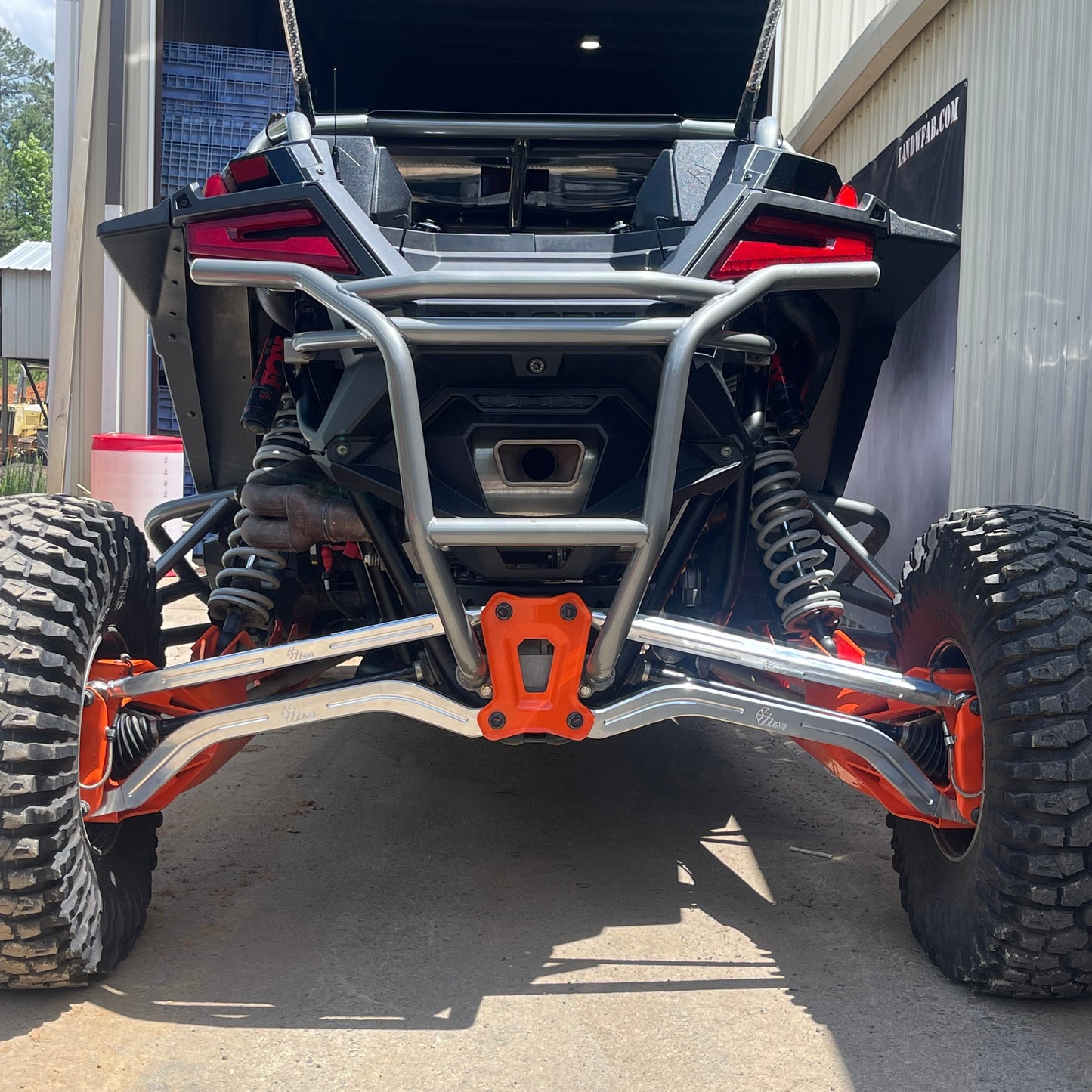 Polaris RZR Pro R Rear Bumper UTV Off-Road - Close-Up Detail | L&W Fab