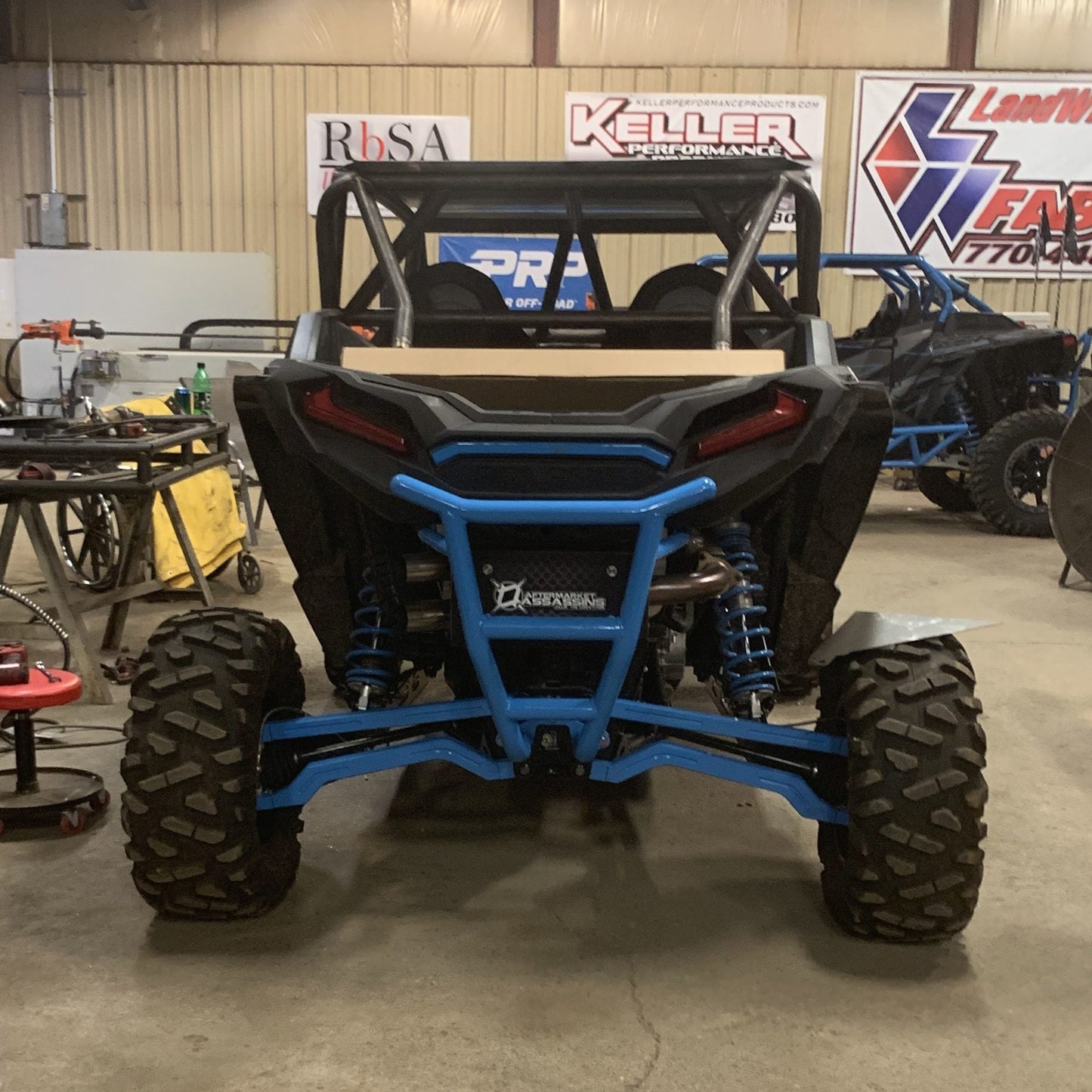 Polaris RZR XP 1000 / Turbo (2019-2023) Race Style Rear Bumper UTV Off-Road - Close-Up Detail | L&W Fab