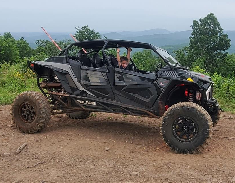 Polaris RZR XP 1000 / Turbo 4-Seat Gordon Low Roll Cage UTV Lighting - Full View | L&W Fab