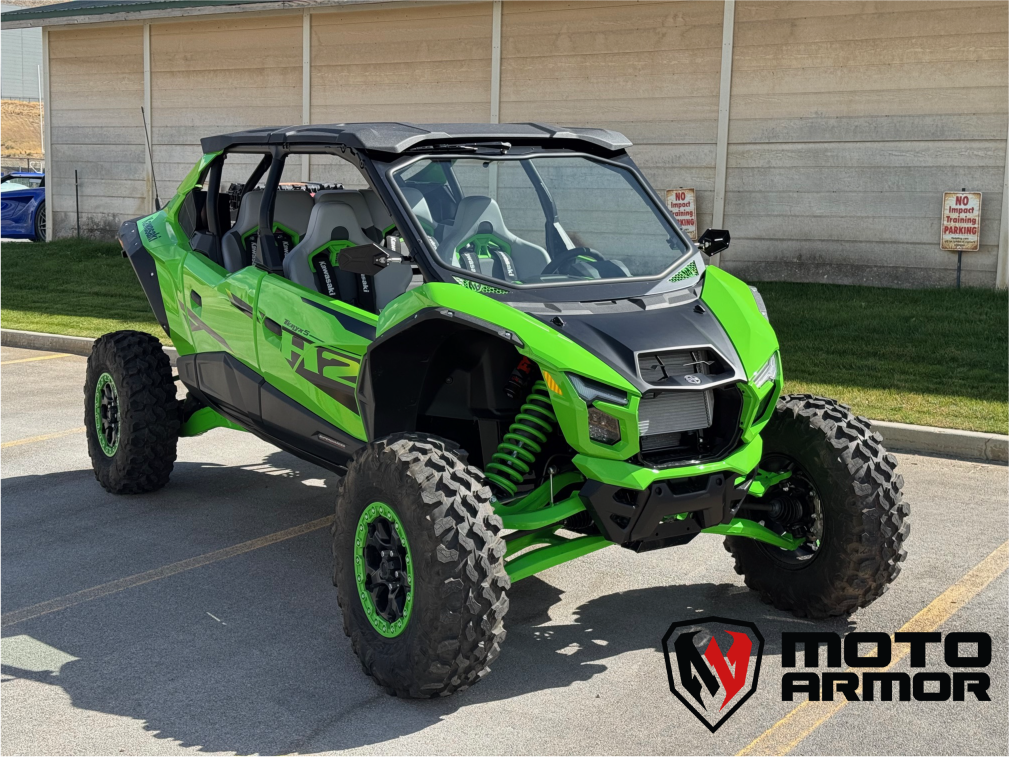 Moto Armor Kawasaki Teryx H2 Full Glass Front Windshield - view 8