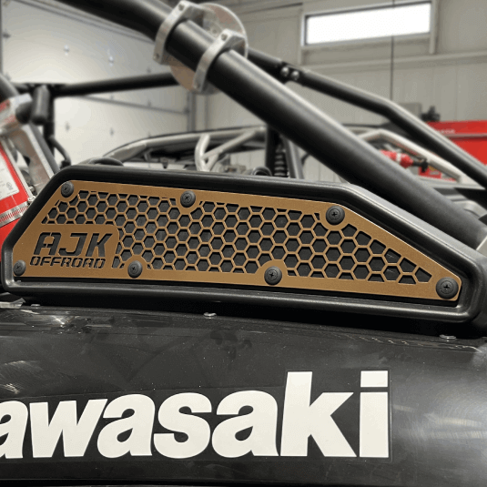 Kawasaki Teryx KRX Intake Vent Covers by AJK Offroad, full view