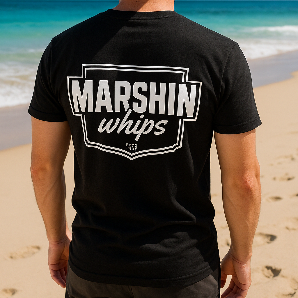 Black with White Back Logo T-Shirt