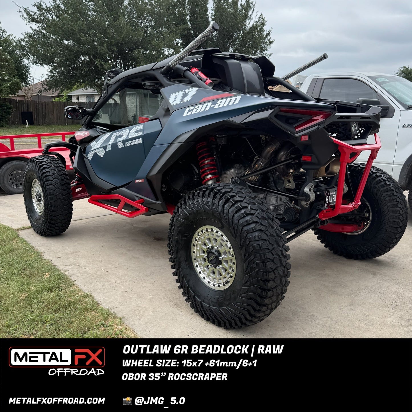 Outlaw 6R UTV Beadlock Wheel (Raw) Metal FX Offroad