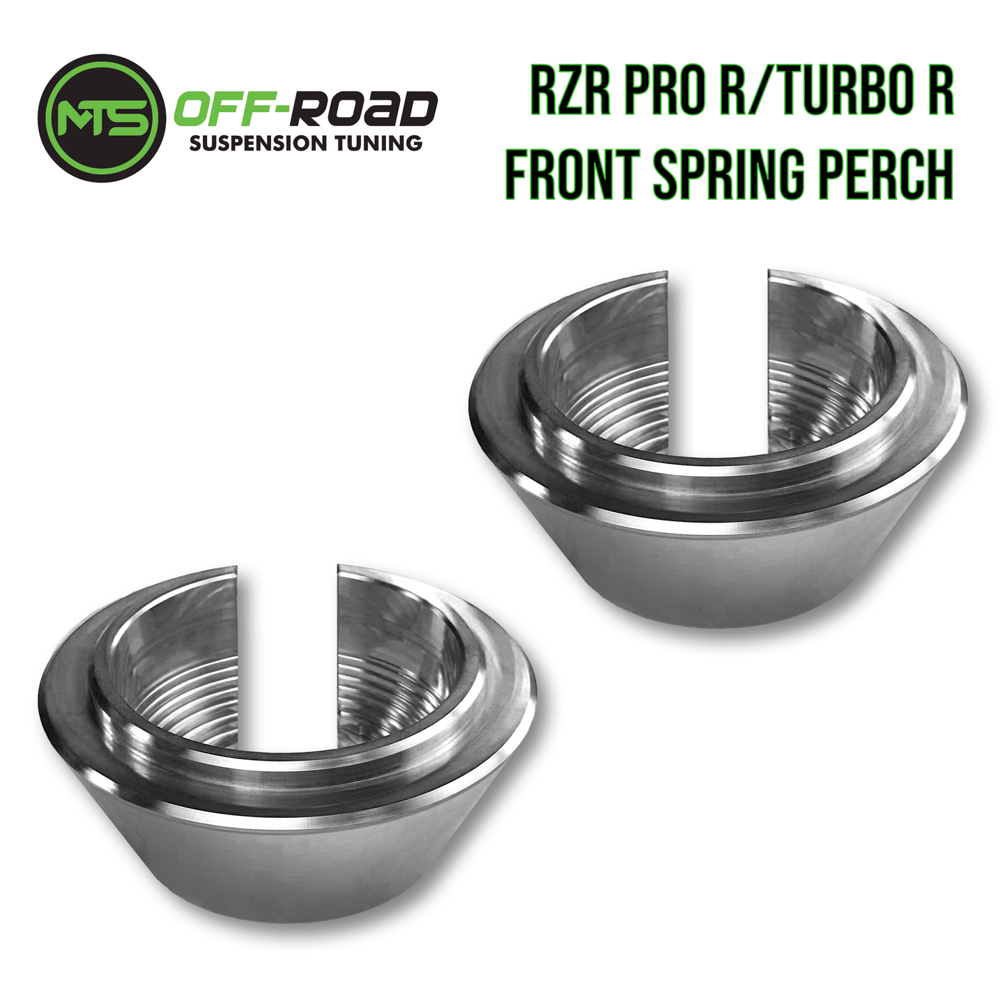 Polaris RZR Pro R / Pro S / Turbo R Billet Front Spring Perch Collars MTS Off-Road