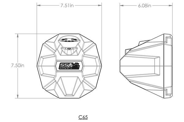 Polaris RZR Pro Ride Command (2020-2024) 6.5" Cage Mount Speaker-Pods SSV Works
