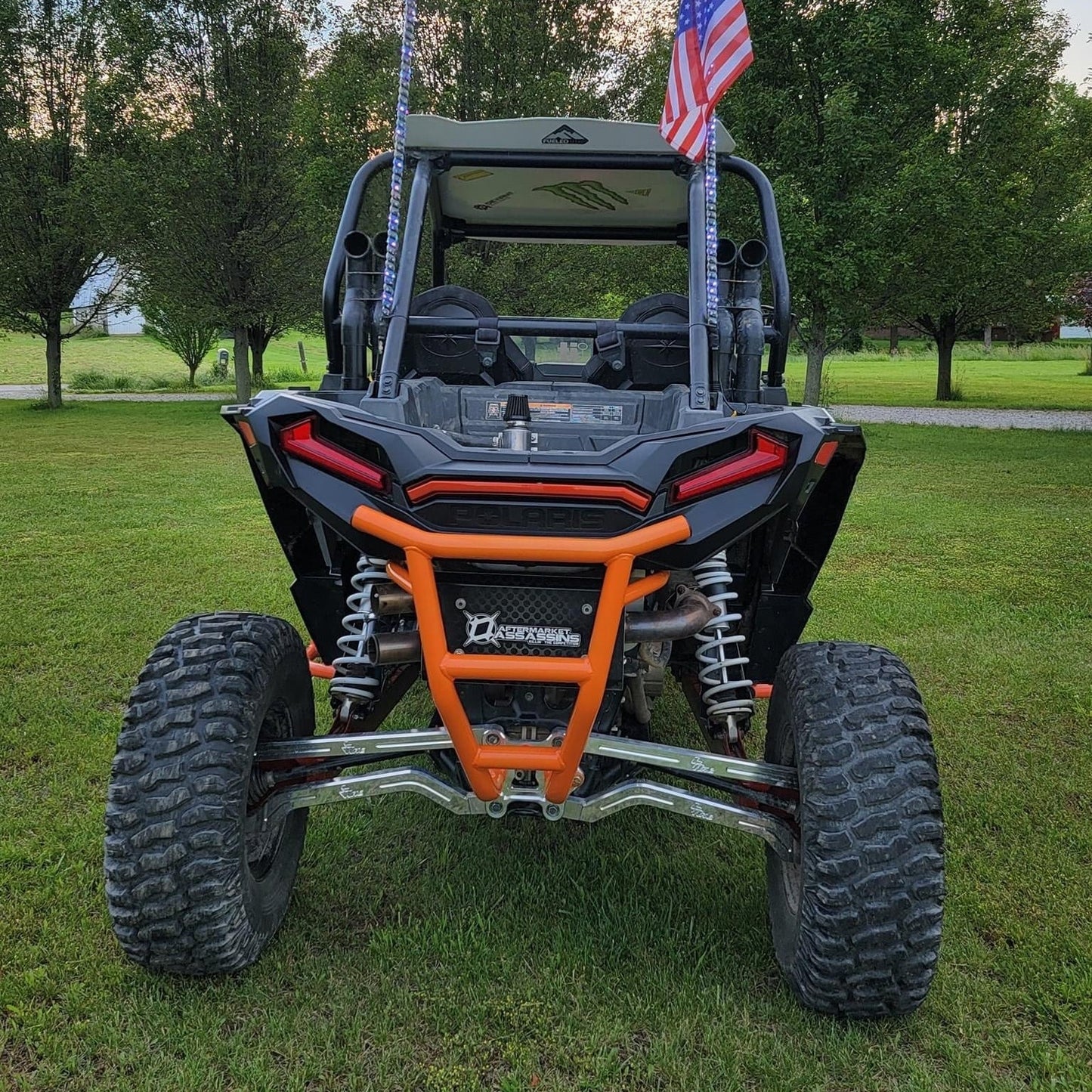 Polaris RZR Turbo S Race Style Rear Bumper L&W Fab