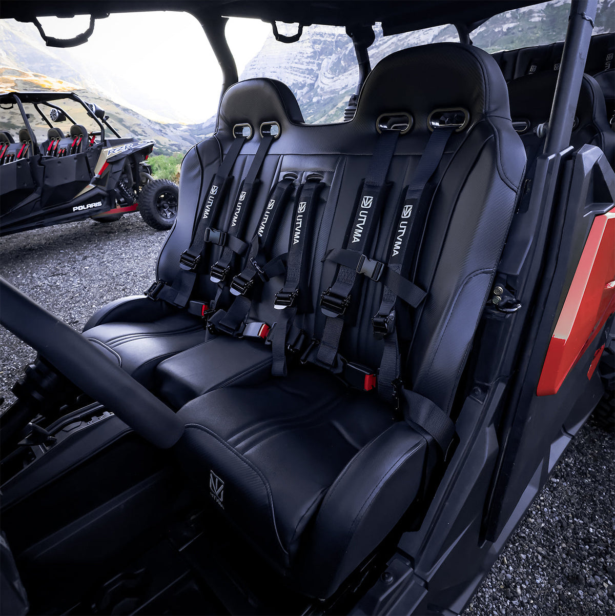Can-Am Maverick Sport MAX Front Bench Seat with Harnesses | UTVMA