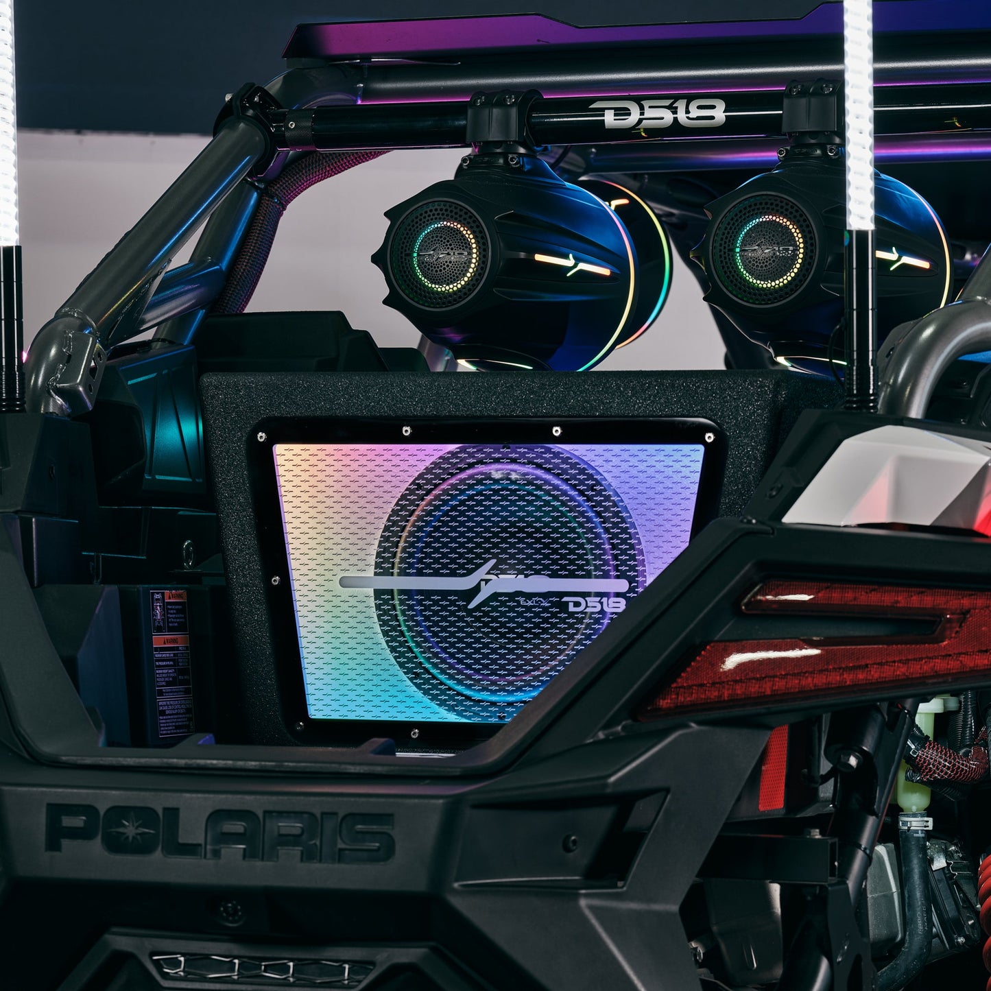 Polaris RZR Pro R / Pro XP / Turbo R Rear Speaker Mounting Tube UTV Lighting - Full View | DS18