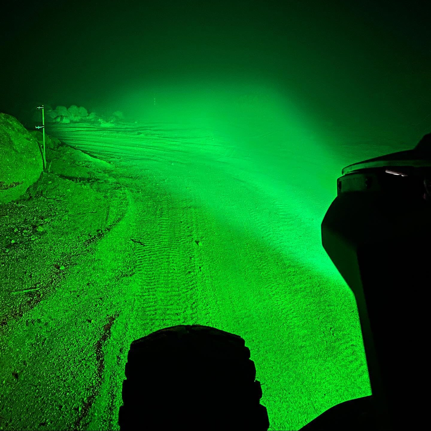 Race Series Flood LED Light Pod Green GGLighting