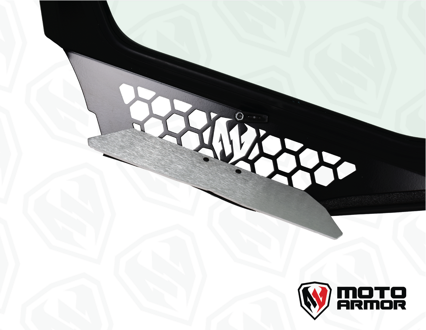 Maverick "R" Vented Glass Windshield with Wipers