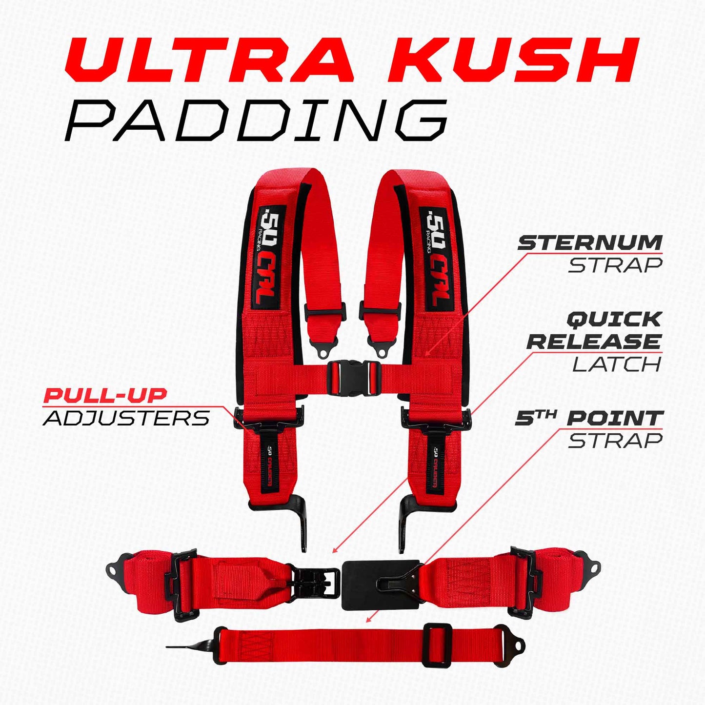SFI Approved 2" and 3" 5 point Harness, Racing Harness