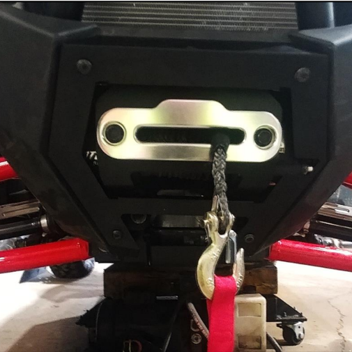 Polaris RZR Pro XP Winch Mount SxS - Installed View | L&W Fab