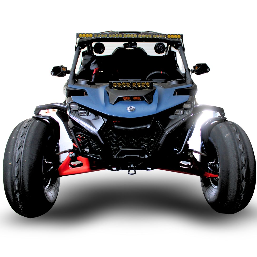 Can-Am Maverick R Shock Light Mounting Bracket Side by Side - Angle View | All Terrain Concepts