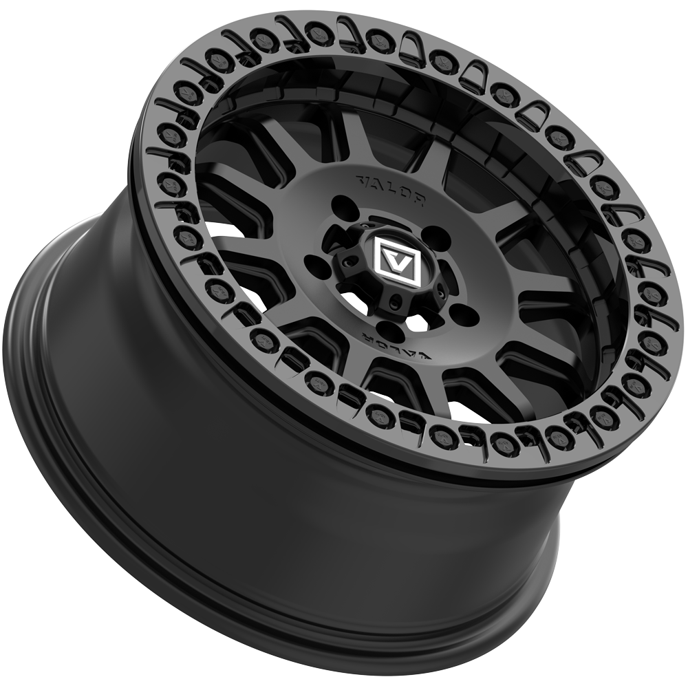 V09 UTV Satin Black Beadlock Wheel (15x7 40mm 5x114.3) Valor Offroad