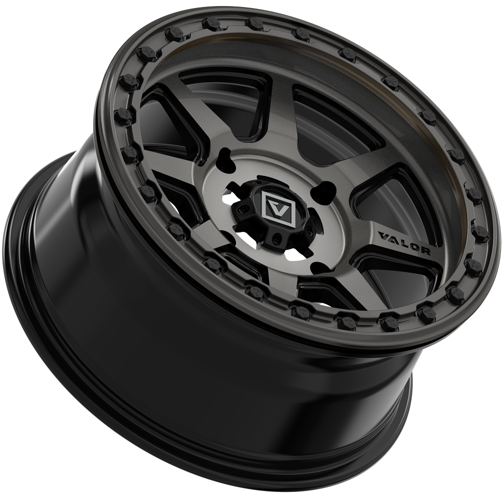 V13 UTV Dark Tint Beadlock Wheel (15x7 10mm 4x156) Valor Offroad